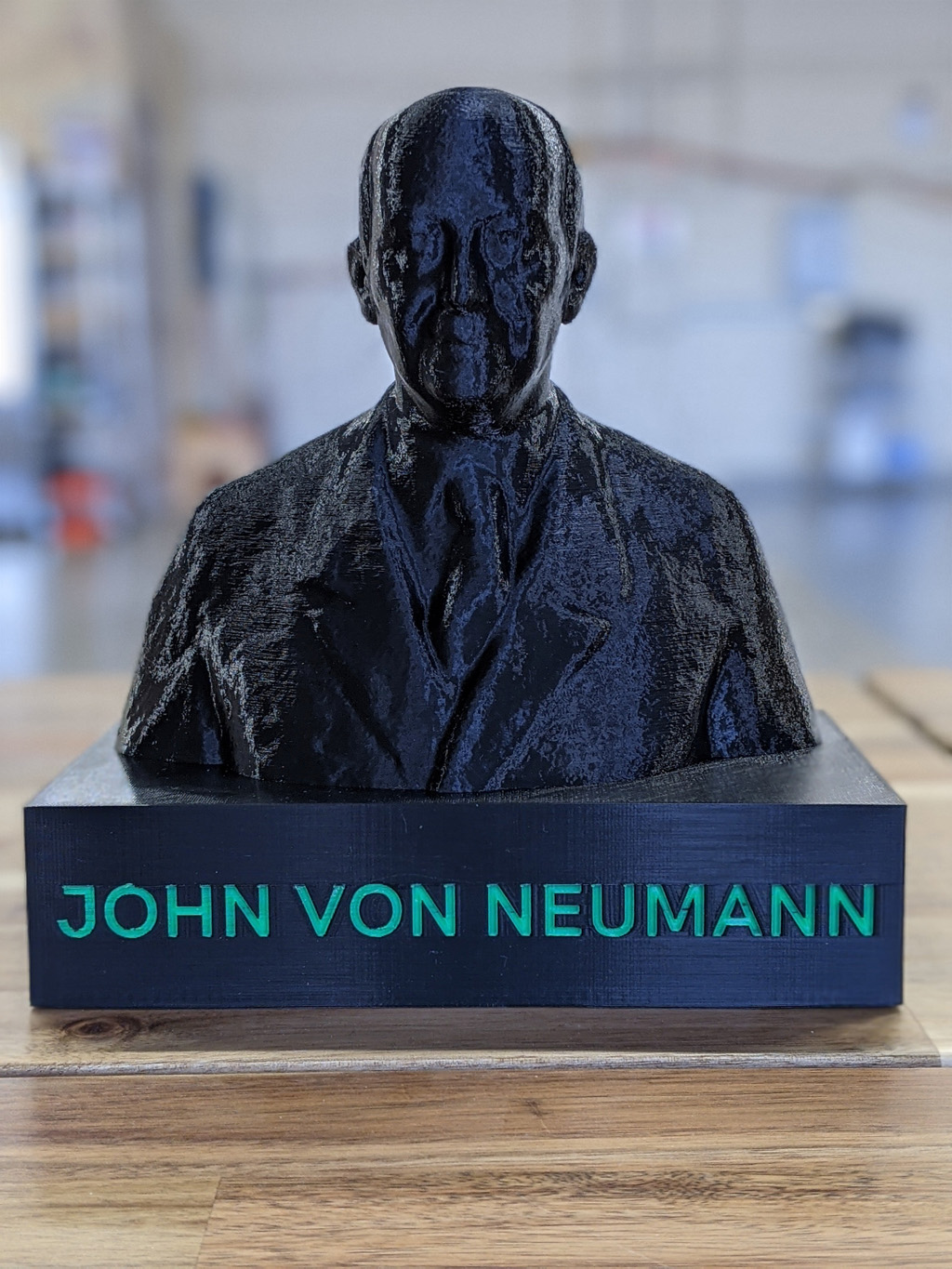 Neumann János 3D-nyomtatott mellszobra