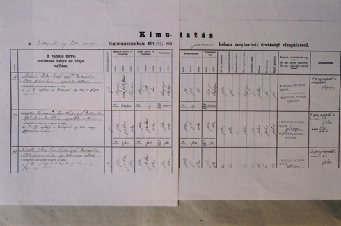 Fasori Gimnázium archívuma